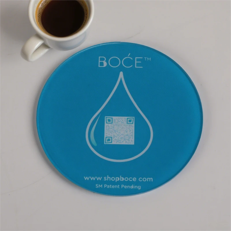 Blue Acrylic Decorative Coaster