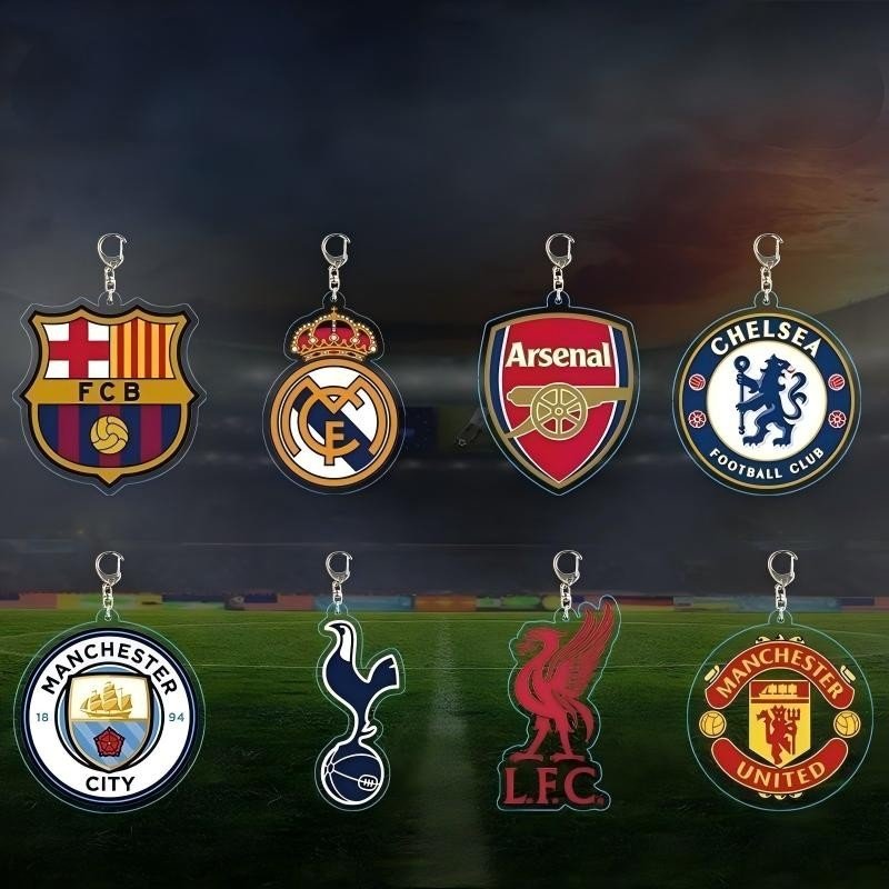 Custom Soccer Team Badge Acrylic Keychain