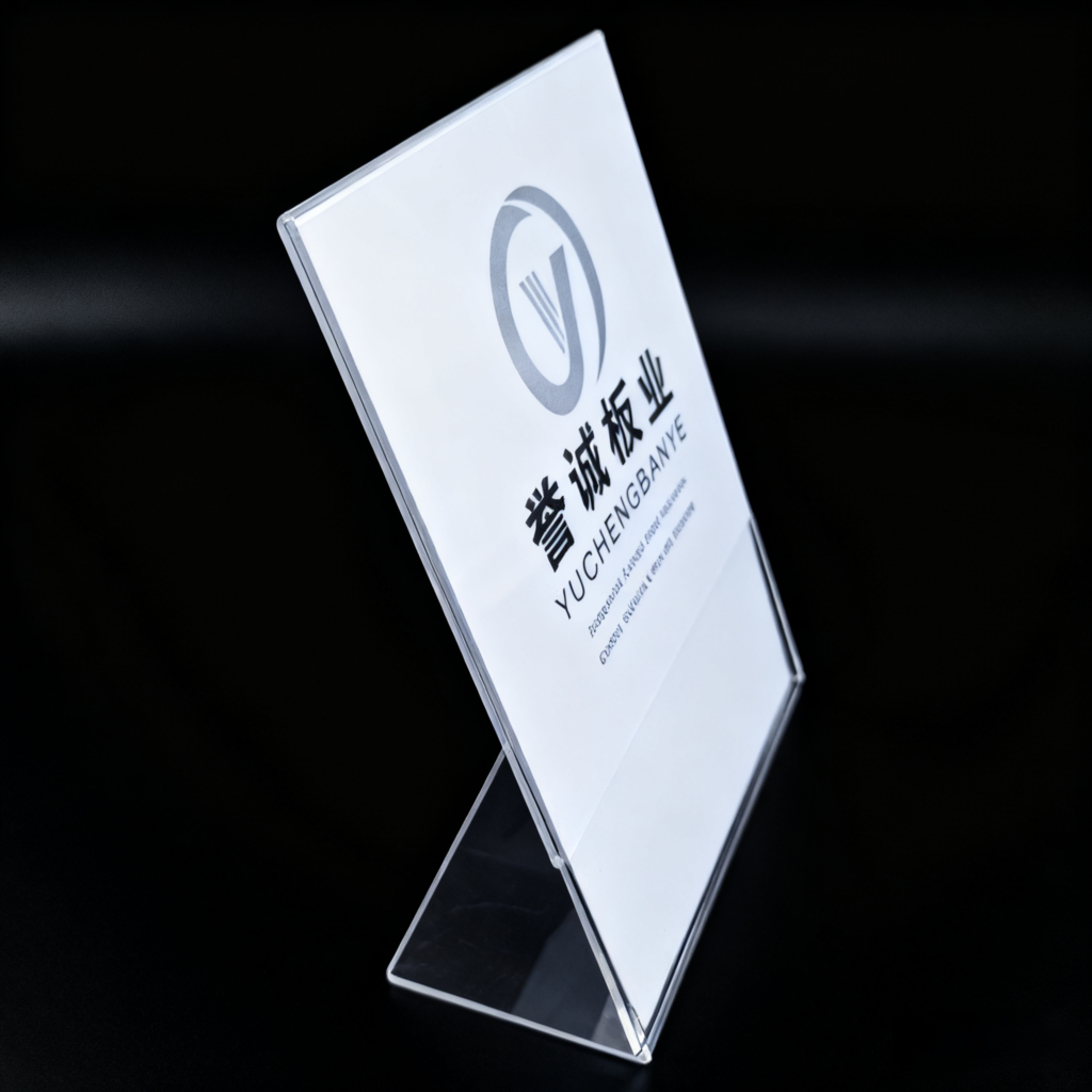 Transparent Acrylic Table Sign