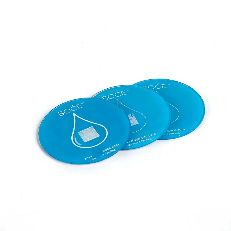 Blue Acrylic Decorative Coaster