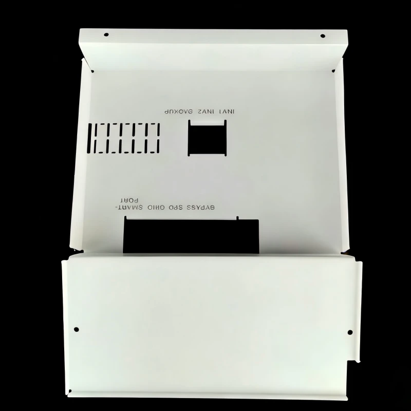 Custom White Frosted PC Distribution Box Protection Cover (CNC Cut/Bent/Screen Printing)