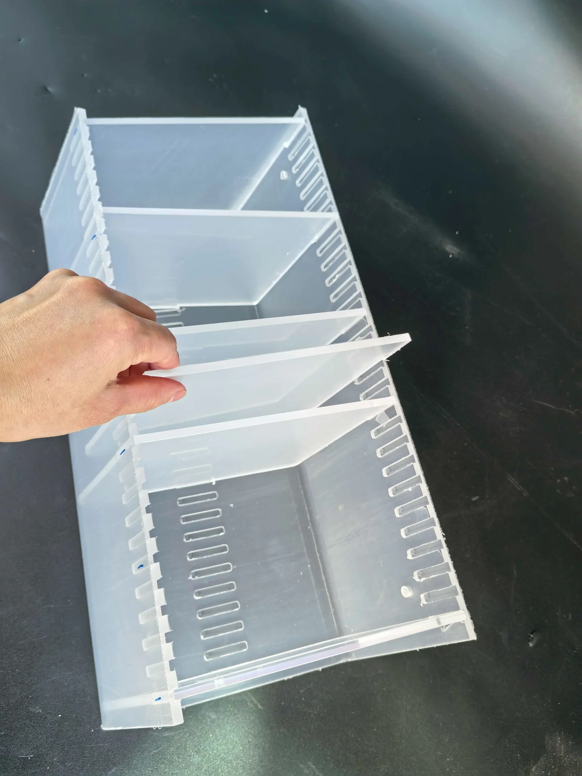 CNC Processed Acrylic Storage Container