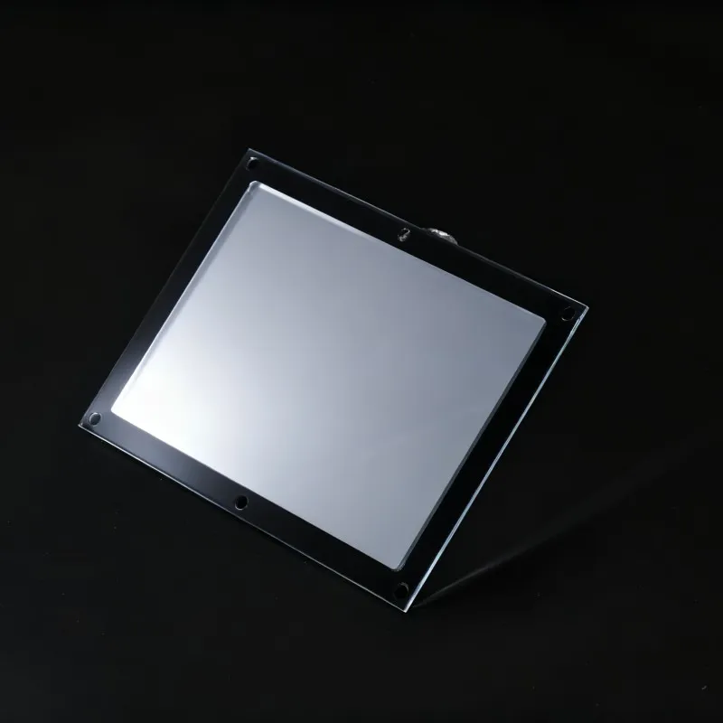 PC RF Plate with UV Coating, Printing, Grooving & Adhesive Bonding