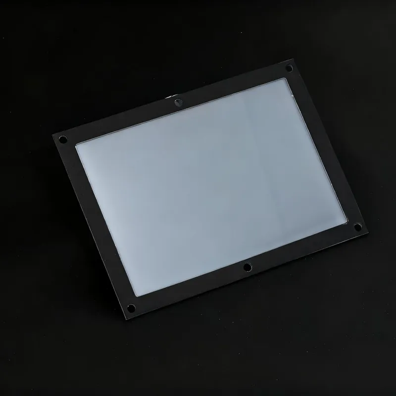 PC RF Plate with UV Coating, Printing, Grooving & Adhesive Bonding