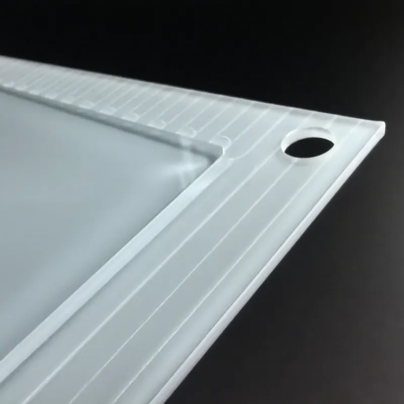 PC RF Plate with UV Coating, Printing, Grooving & Adhesive Bonding