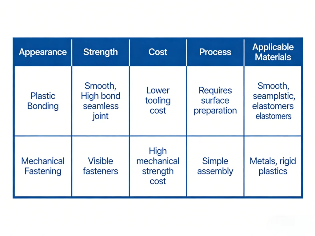 Adhesive Bonding vs Mechanical Fastening for Plastic