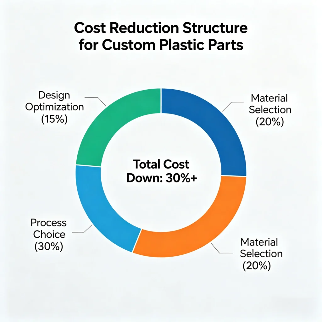 Cost Reduction Structurefor Custom Plastic Parts