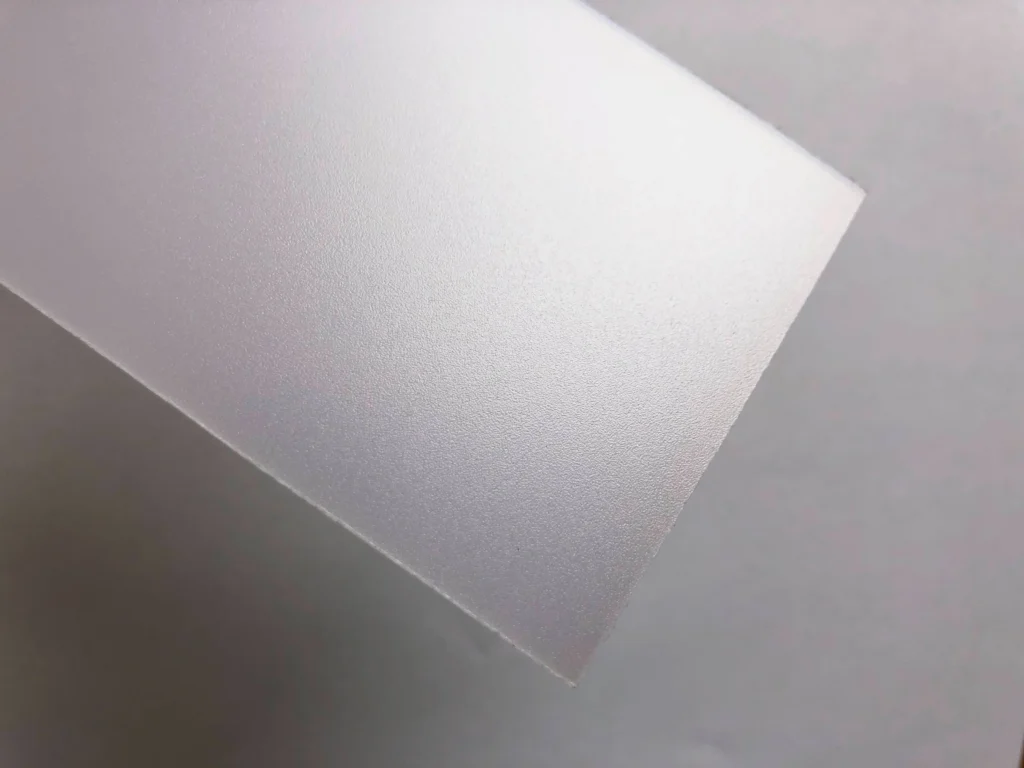 Frosted polycarbonate sheet
