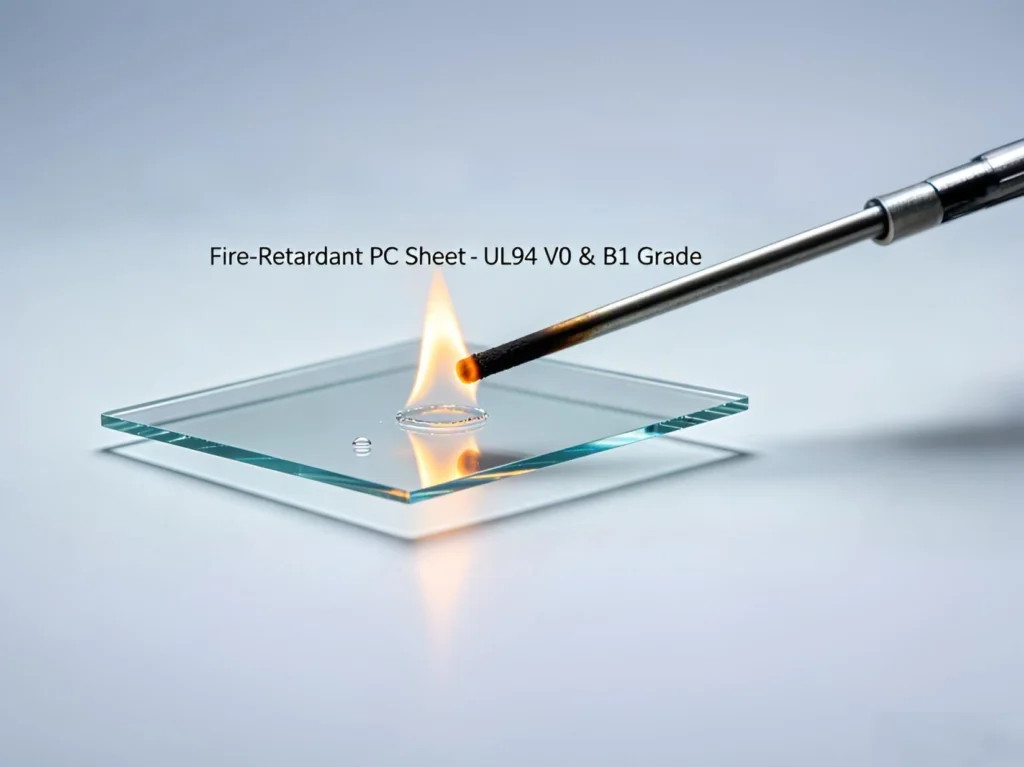 Fire-Retardant Polycarbonate Sheet