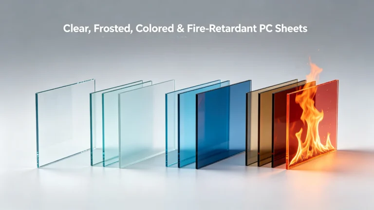 Clear, Frosted, Colored & Fire-Retardant Polycarbonate Sheets