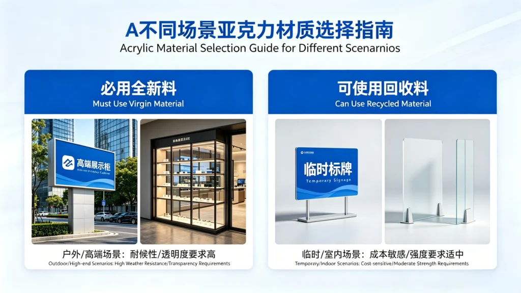 Acrylic Material Selection Guide for Different Scenarnios
