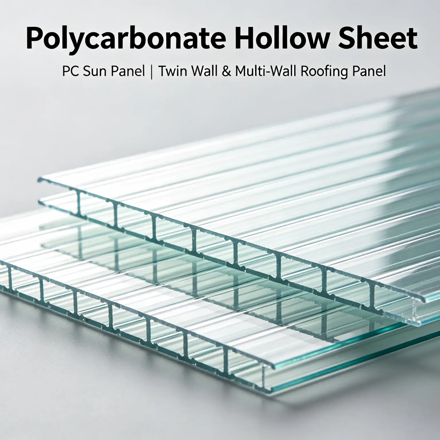 clear twin-wall polycarbonate sheet