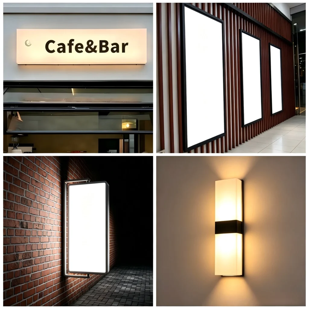 the applications of polycarbonate and acrylic in LED lighting