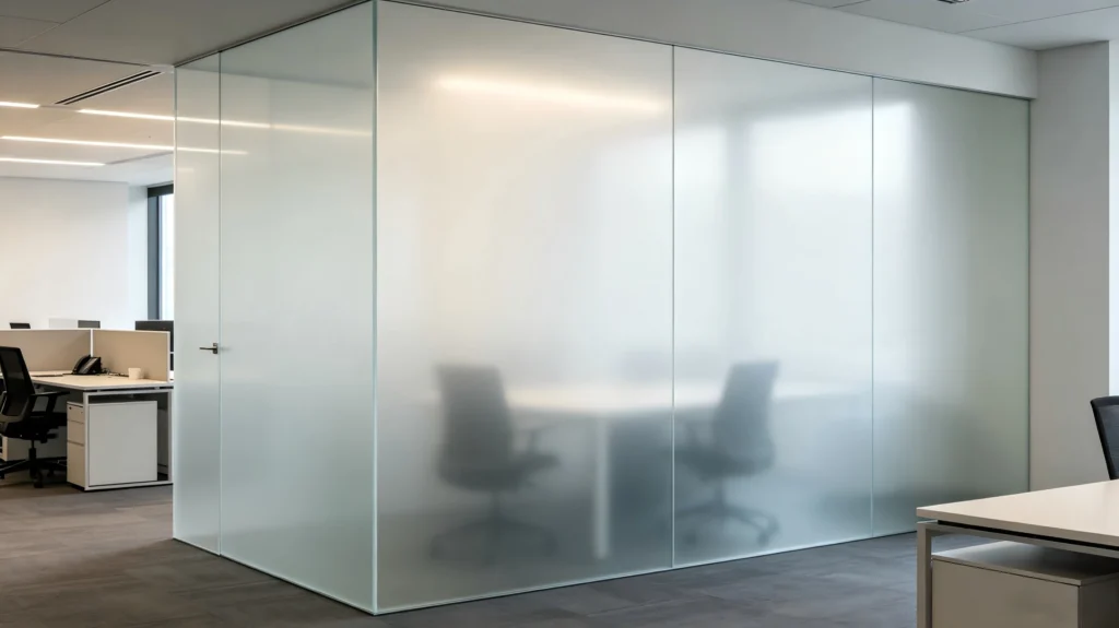 Frosted acrylic sheet for indoor partition and light diffuser