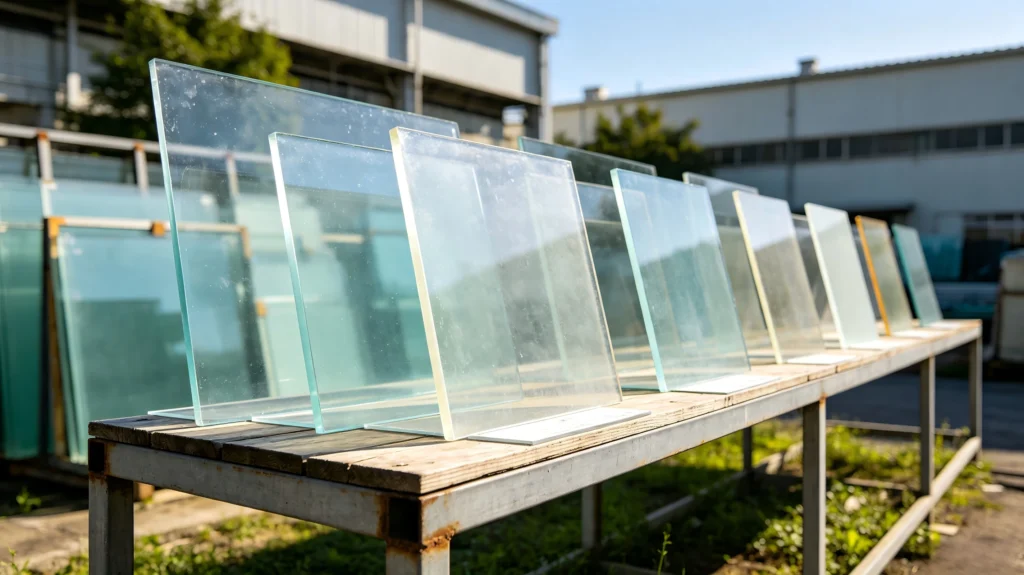 Weather resistance test for different acrylic sheet materials