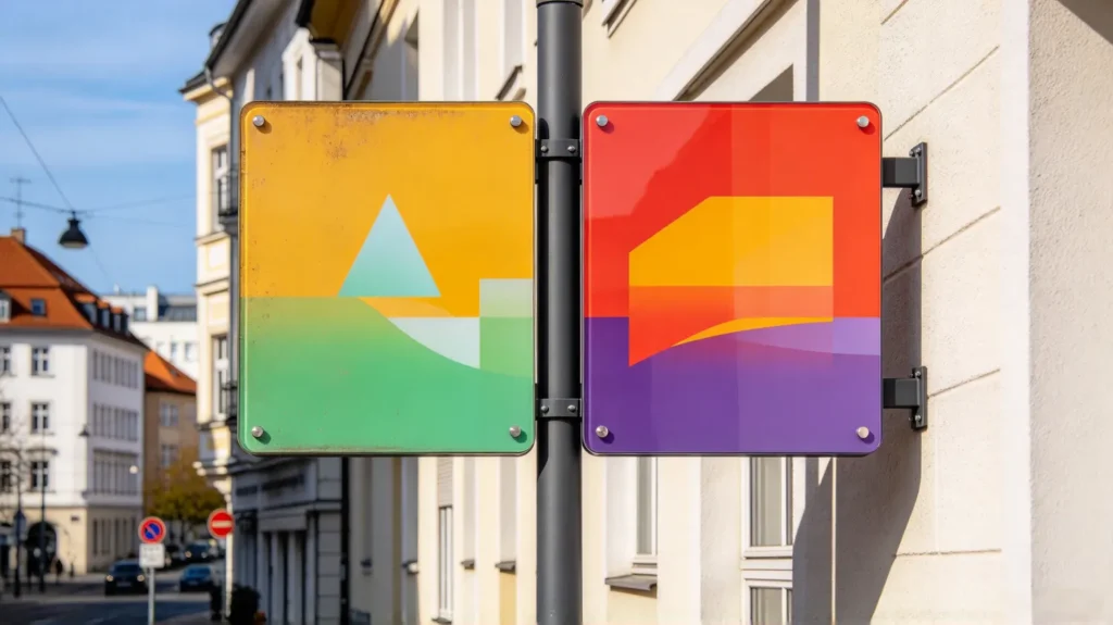 outdoor acrylic sign