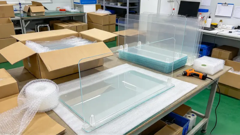 Medical Isolation polycarbonate (PC) Barrier finished product