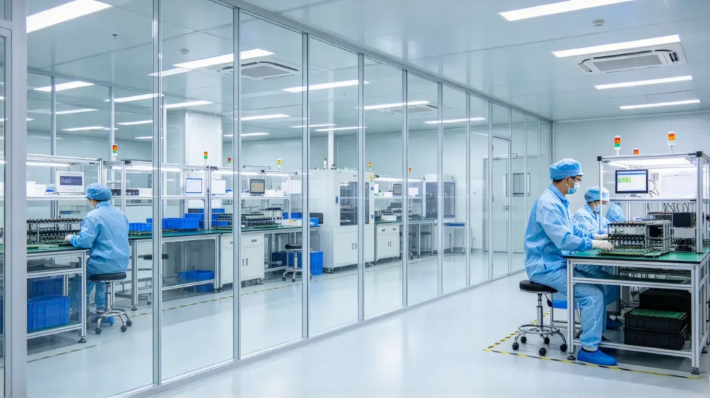 anti-static modified PC cleanroom partition